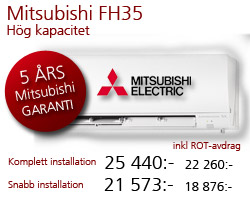 luftvärmepump Mitsubishi FH 35