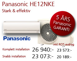 luftvärmepump Panasonic HE12 NKE